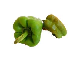 Peppers on white background photo