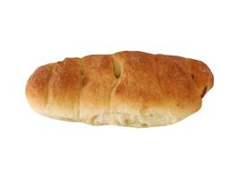 bread on white background photo