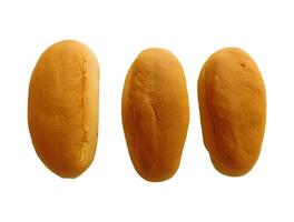 bread on white background photo