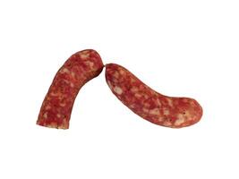 sausage on white background photo