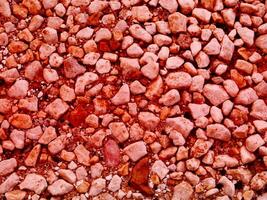 Texture Of Red Stone In The Garden photo