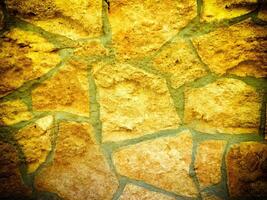 Texture Of Yellow Stone In The Garden photo