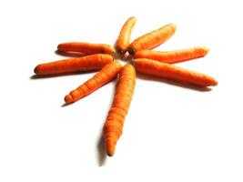 Carrots on White background photo