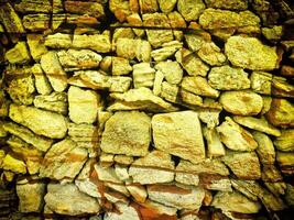 Texture Of Yellow Stone In The Garden photo