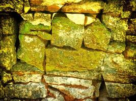 Texture Of Yellow Stone In The Garden photo