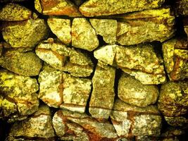 Texture Of Yellow Stone In The Garden photo