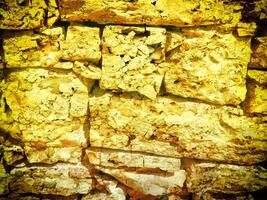 Texture Of Yellow Stone In The Garden photo