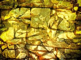 Texture Of Yellow Stone In The Garden photo