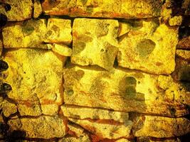 Texture Of Yellow Stone In The Garden photo