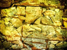 Texture Of Yellow Stone In The Garden photo