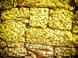 Texture Of Yellow Stone In The Garden photo