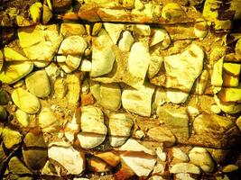 Texture Of Yellow Stone In The Garden photo