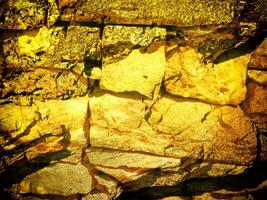 Texture Of Yellow Stone In The Garden photo