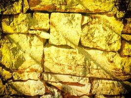 Texture Of Yellow Stone In The Garden photo