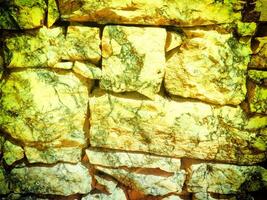 Texture Of Yellow Stone In The Garden photo