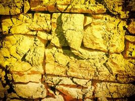 Texture Of Yellow Stone In The Garden photo