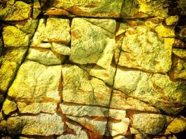 Texture Of Yellow Stone In The Garden photo