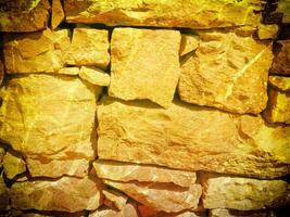 Texture Of Yellow Stone In The Garden photo