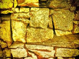 Texture Of Yellow Stone In The Garden photo