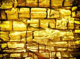 Texture Of Yellow Stone In The Garden photo