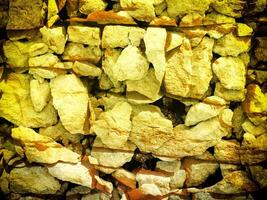 Texture Of Yellow Stone In The Garden photo