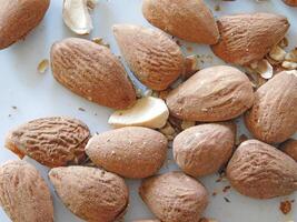 Almond texture  in the kitchen photo