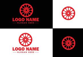 film reel logo icon vector for business brand app icon movie cinema theater video channel cinematography logo template