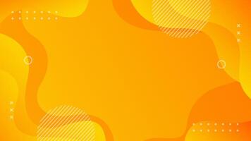 Bright orange-yellow gradient abstract background. Modern background with geometric shapes. Fresh template banner for sale, event, holiday, party, summer and fall vector