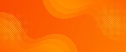 Abstract colorful orange curve background, orange gradient dynamic banners with wave shapes. Suitable for sales templates, events, ads, web, and headers vector