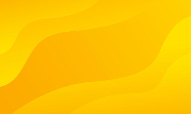 Bright yellow dynamic abstract background. Modern lemon orange color. Fresh template banner for web, pages, sales, events, holidays, parties, and falling. waving shapes with soft shadow