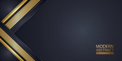 Abstract background with glitter and golden lines glowing dots golden combinations. vector