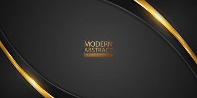 Abstract background with glitter and golden lines glowing dots golden combinations. vector