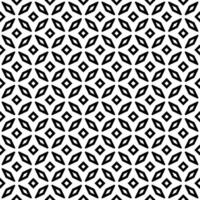 Black and white seamless abstract pattern. Background and backdrop. Grayscale ornamental design. vector