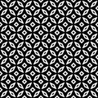 Black and white seamless abstract pattern. Background and backdrop. Grayscale ornamental design. vector