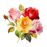 AI generated roses png image