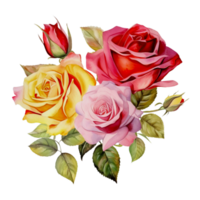 ai généré des roses png image