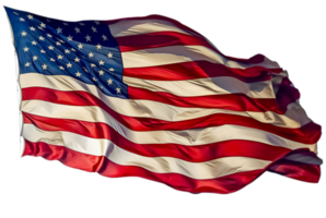AI generated flag of the united states of america png