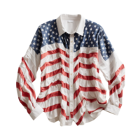 AI generated a shirt with an American flag design png