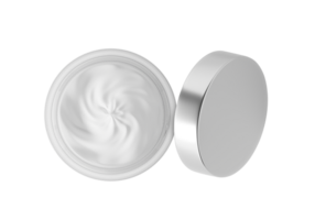 close up of beauty cream container, transparent background png