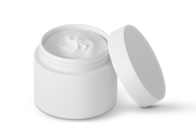 close up of beauty cream container, transparent background png