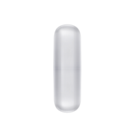 leeg glas capsule, medisch pil, transparant achtergrond png