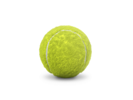 Single tennis ball, transparent background png