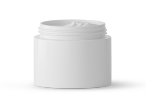 close up of beauty cream container, transparent background png