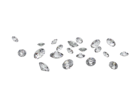 Expensive cut diamond with high quality. transparent background png