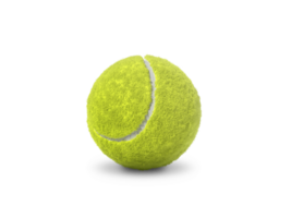 Single tennis ball, transparent background png