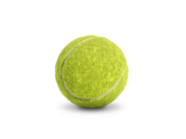 Single tennis ball, transparent background png