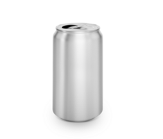Open can of beverage, transparent background png
