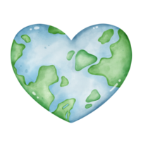 Illustration of heart world png