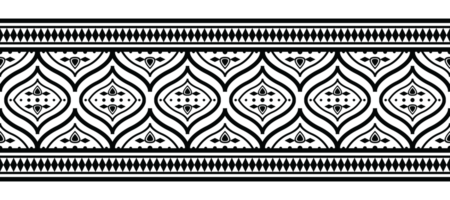 etnisch grens ornament illustratie. meetkundig etnisch oosters naadloos patroon. inheems Amerikaans Mexicaans Afrikaanse Indisch tribal stijl. ontwerp grens, textiel, kleding stof, kleding, tapijt, batik. png