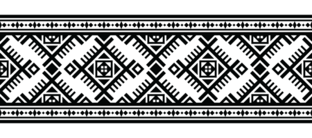 etnisk gräns prydnad. geometrisk etnisk orientalisk sömlös mönster. rand illustration. inföding amerikan mexikansk afrikansk indisk stam- stil. design gräns, textil, tyg, Kläder, matta. png